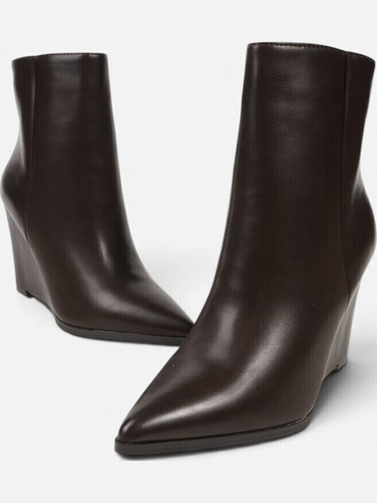 Women's Ankle Boots with Platform Brown