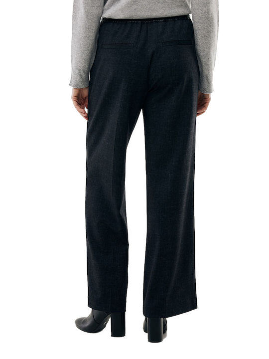 Women's Fabric Trousers Dk Grey