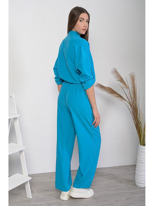 Damen Türkis Set mit Hose