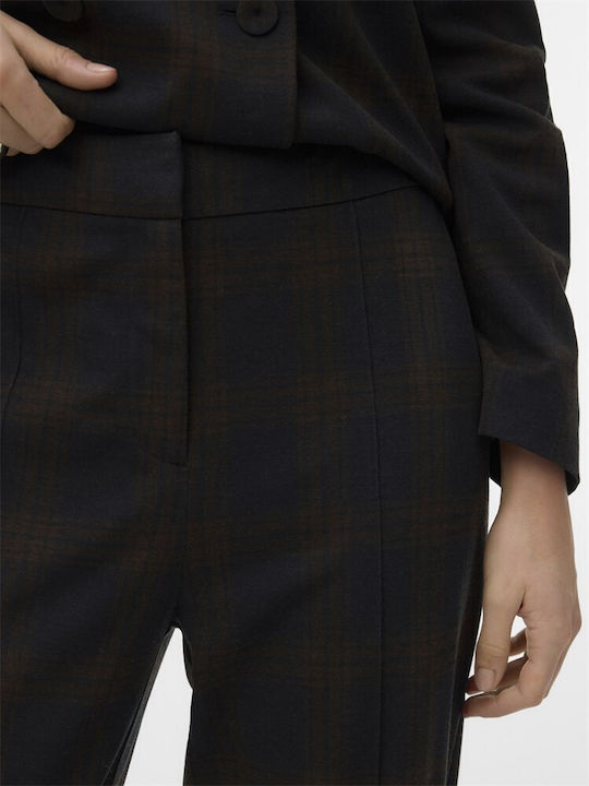 Damenhose in Navy mit Schokoladentorte Check Stil in Hochgebirge Schnitt