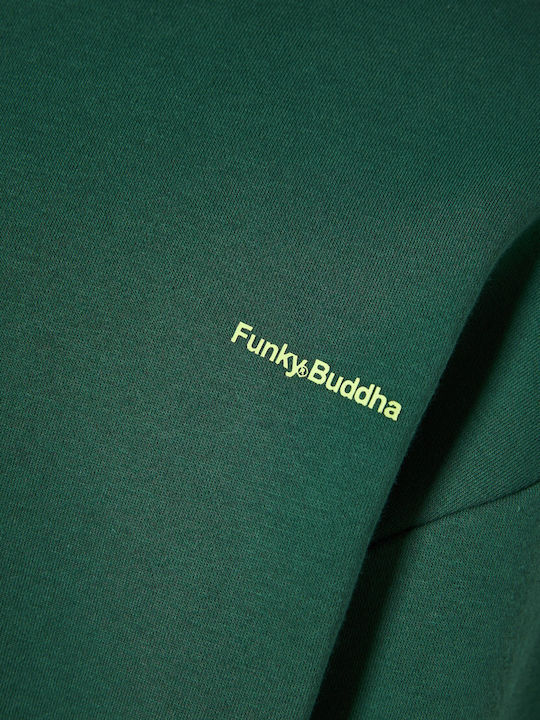 Funky Buddha Hooded Sweatshirt Green