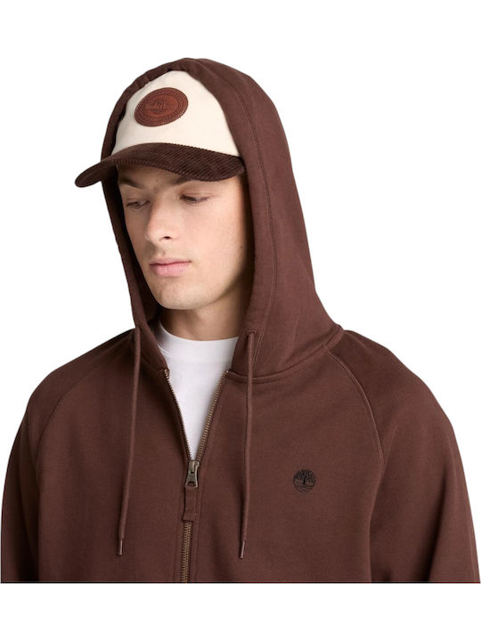 Exeter River Hooded Cardigan Brown