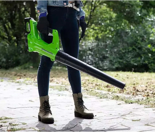Greenworks Handheld Battery Leaf Blower / Vacuum 24V Solo with Maximum Air Speed 161km/h