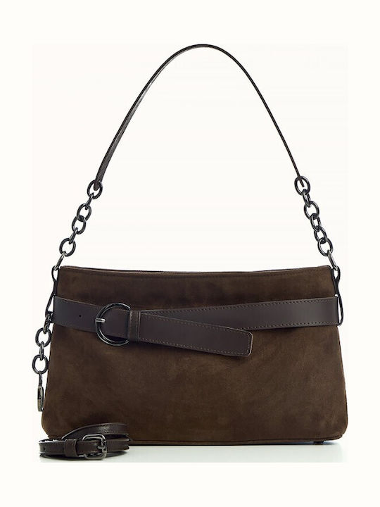 Damentasche Schulter Wildleder Braun