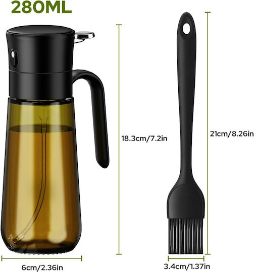 Recipient pentru ulei spray din sticlă 280ml