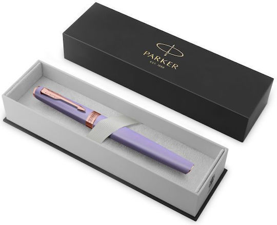 Parker Pgt Fpen Pană de Scris Fine Argintiu cu Cerneală Albastră