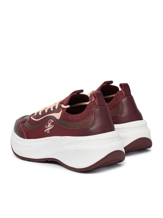 Women's Chunky Sneakers Burgundy