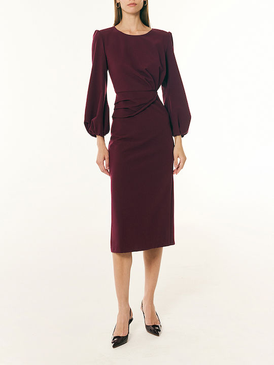 Forel Dress Bordeux