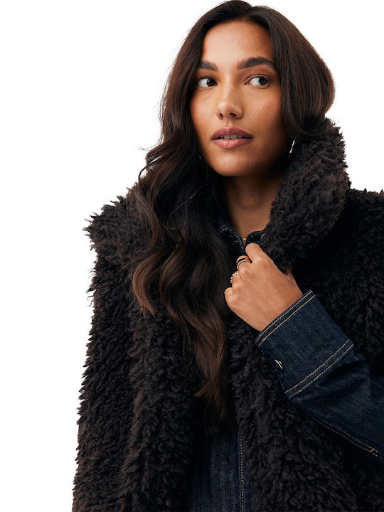 Women's Sleeveless Winter Jacket Dk.brown