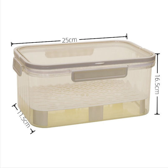Cutie De Prânz Din Plastic Gri Cu Compartimente 300ml