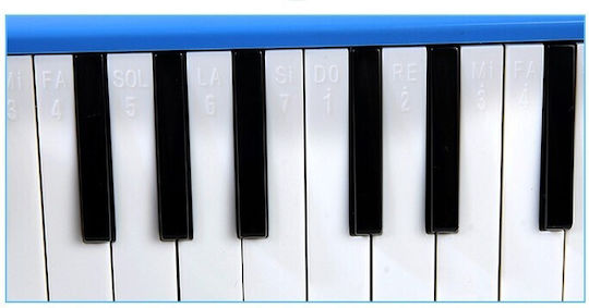 Melodika 32 Tasten Flippy Abs Anfänger 45 X 13 X 7 Cm Inklusive Koffer Bläser Blau