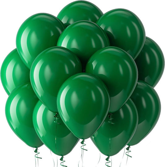 Σετ 12 Μπαλόνια Latex Πράσινα 13εκ.