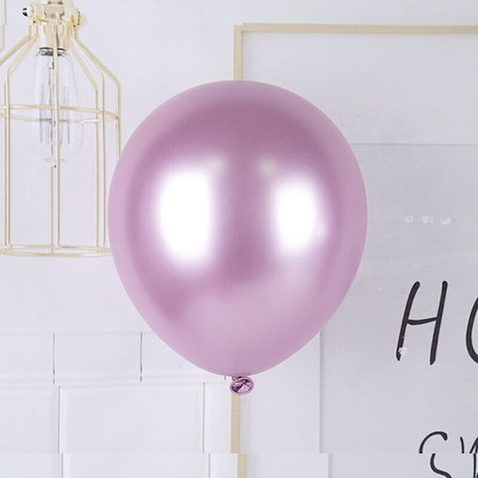 Set 12 Purple Latex Balloons with LEDs 25cm