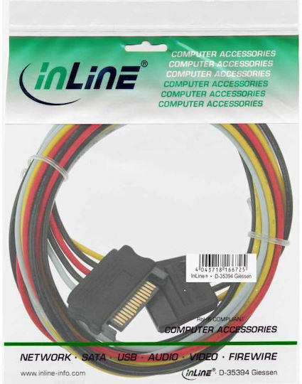 InLine 15-Pin Sata - 15-Pin Sata Cable 1m Multicolour 29651C