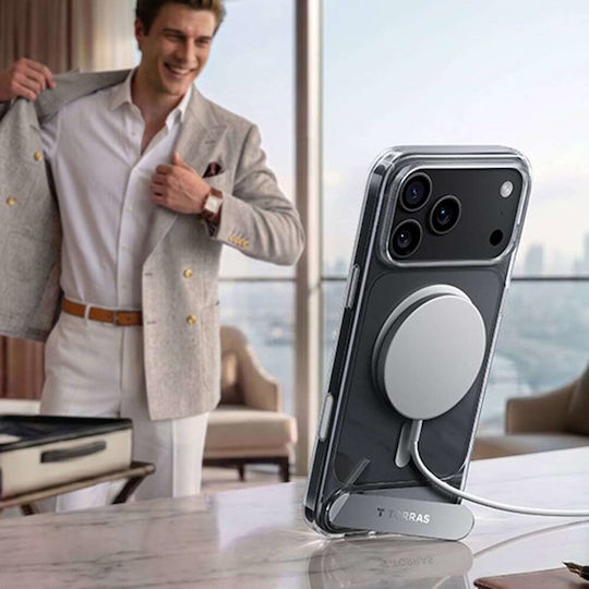 Torras Ostand L1 Guardian Задна Корица 1.5mm Прозрачен iPhone 18 Pro Max / 17 Pro Max