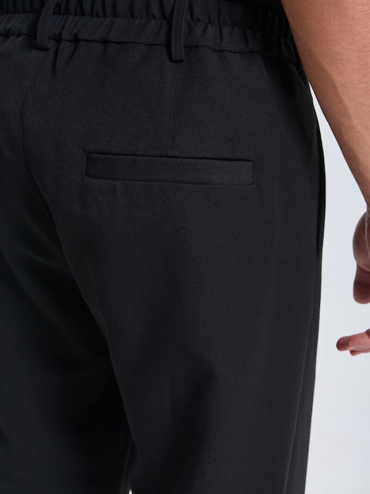 Herrenhosen Set Schlank Passform Schwarz