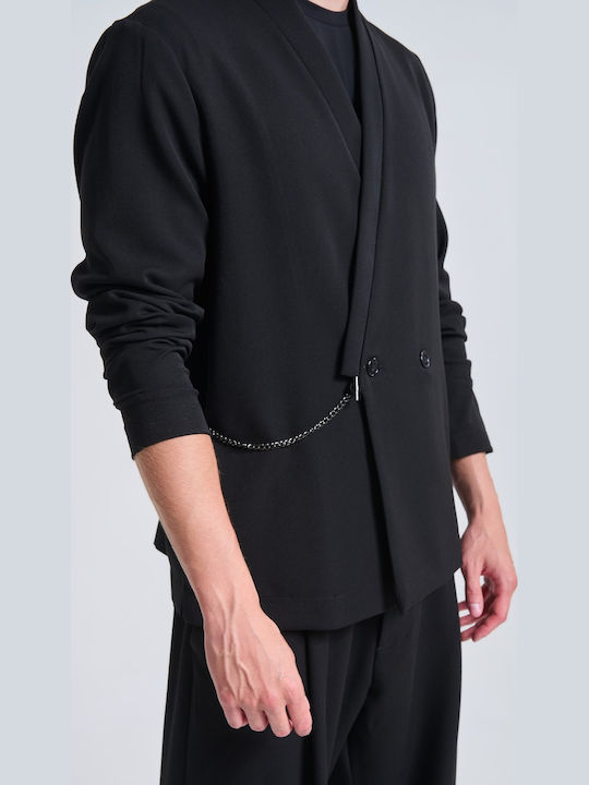 Men's Trousers Set Relaxed Fit Black
