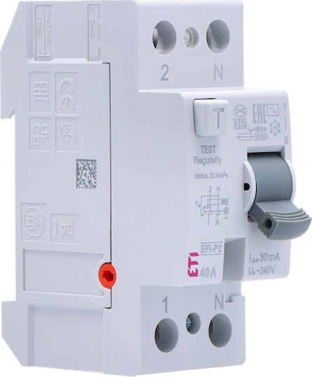 ETI Automatic Circuit Breaker 40A Bipolar AC 002061212