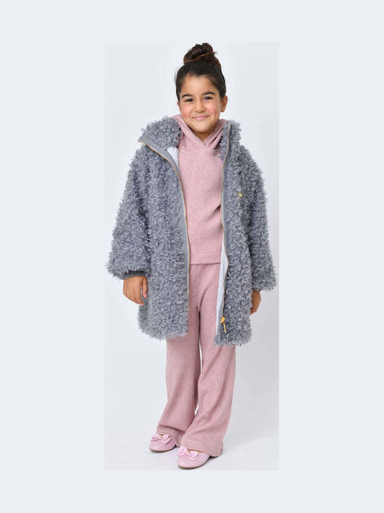 Kinderjacken & Winterjacken Kinder Mantel Kurz Grau