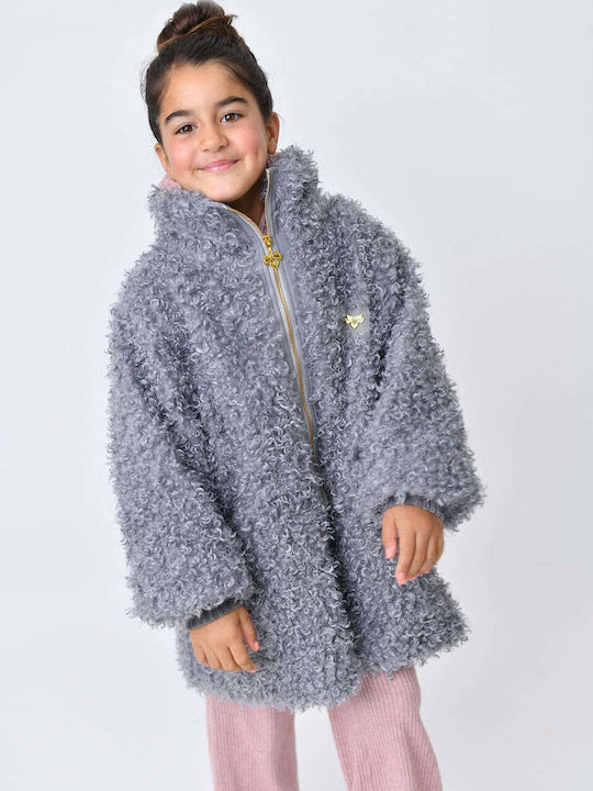 Kinderjacken & Winterjacken Kinder Mantel Kurz Grau