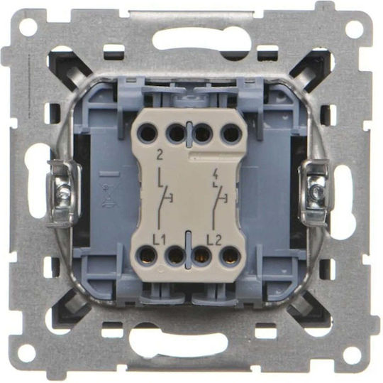 Kontakt-Simon Mechanismus Für Wandschalter In Grauer Farbe TP2.01/116