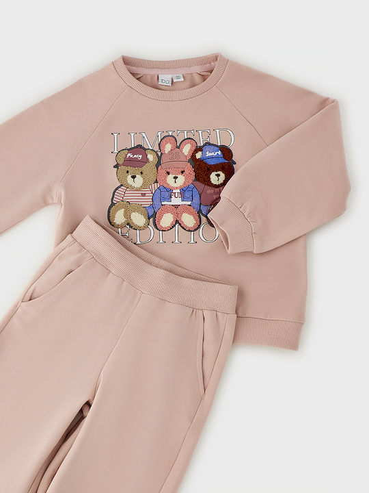 Kids Tracksuits Pink 2 Pieces
