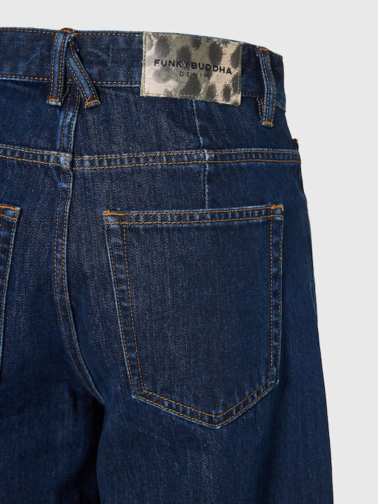 High Rise Women's Jean Pants in Wide Leg Style