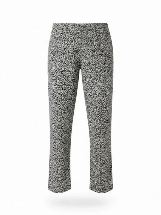 Mihra Winter Damen Schlafanzug Set Grau