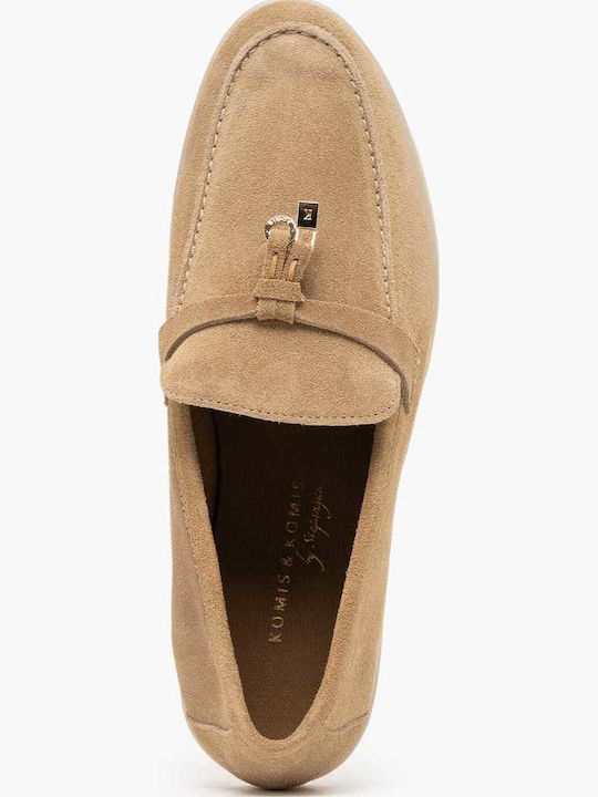 Loafers Dama din Piele în Culoare Tabac