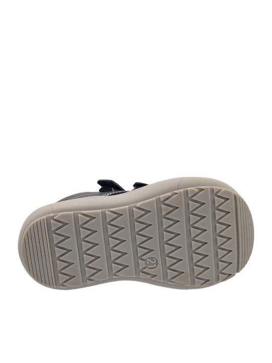 Kids Sneakers High Anatomic with Hoop & Loop Closure Tabac Brown