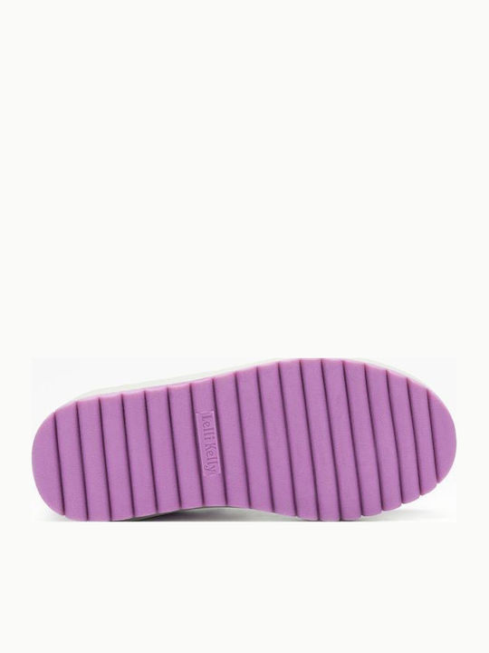 Kinder Sneaker mit Bügel- und Schleifenverschluss und Lichtern Lila