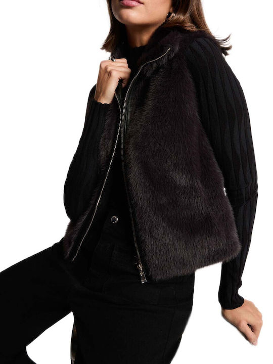 Damen Weste Schwarz