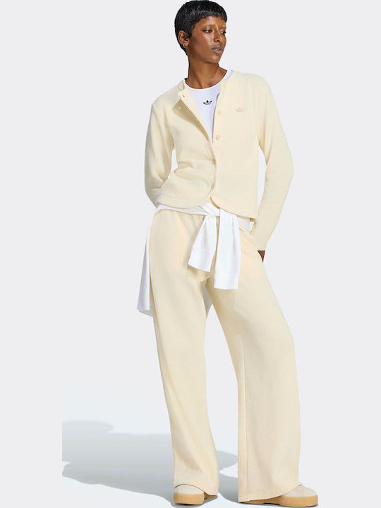 Women's Knitted Beige Cardigan