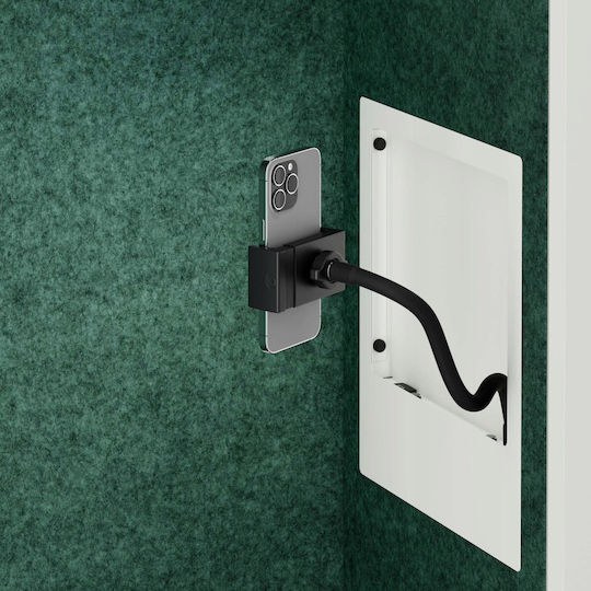 Jan Nowak Cabină Acustică Sally Mentalbox 600 Mm Corp Alb Scaun Verde