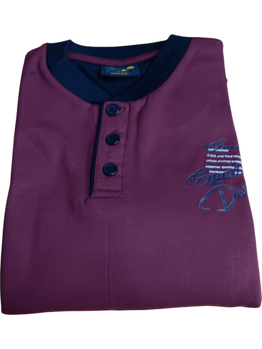 Pegasus Bio Pijama de iarnă pentru bărbați Grena