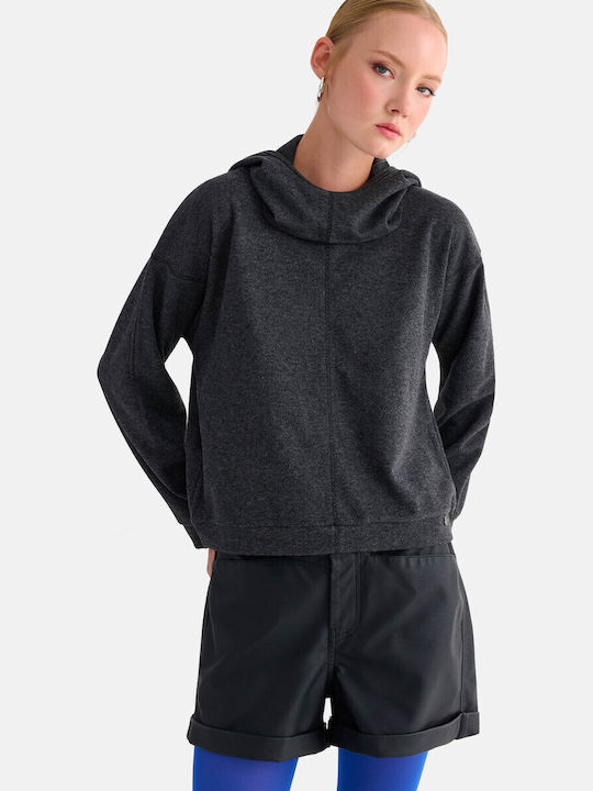 Attrattivo Damen Sweatshirt Mit Kapuze Grau