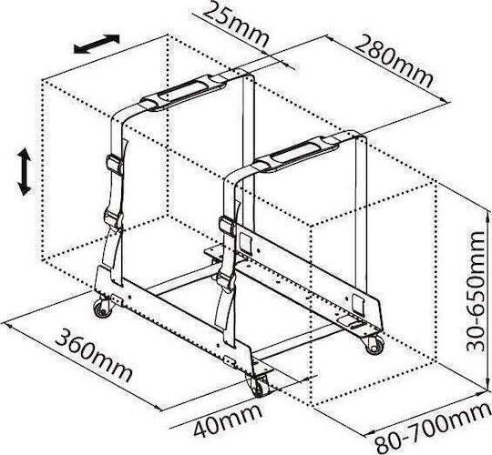 Techly Floor Stand for Computer Tower 102222