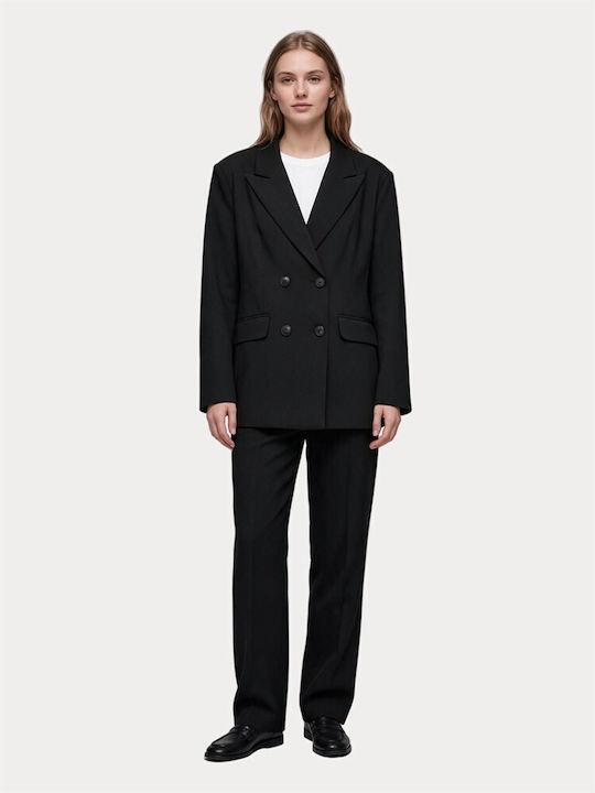 Vero Moda Women's Double Breasted Blazer Black