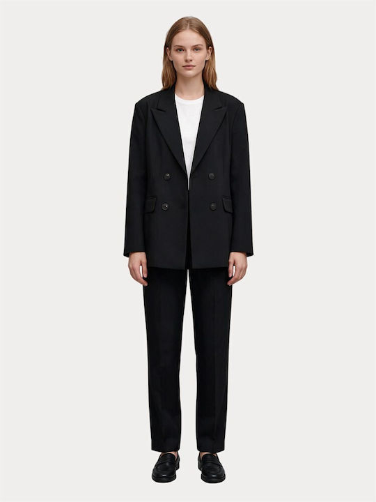 Vero Moda Damen Doppelreihiges Blazer Schwarz