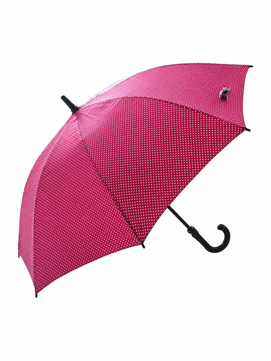 Rain Umbrelă de Ploaie Rezistentă la Vânt Automată cu Baston de Mers pe Jos Fuchsia Rain Umbrelă de Ploaie Rezistentă la Vânt Automată cu Baston de Mers pe Jos Fuchsia