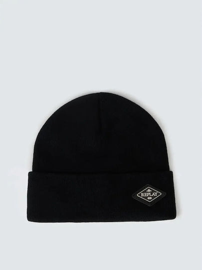 Beanie Men's Knitted Beanie in Black
