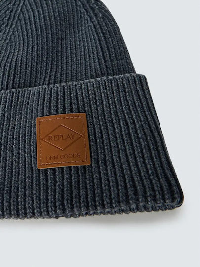 Beanie Men's Knitted Beanie in Grey Colour