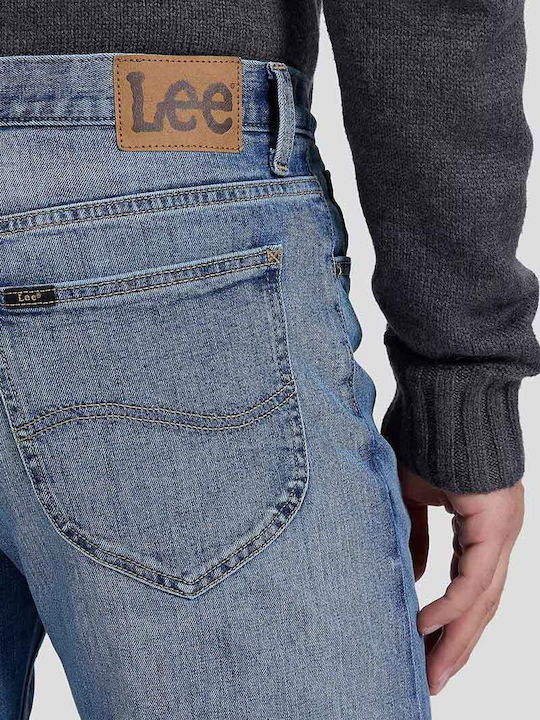 West Men's Jeans Pants Regular Straight Fit Blue