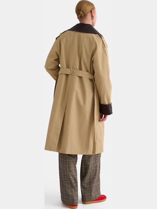 Damenmantel Beige 9924015-Beige