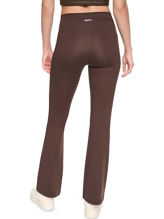 Damen Jogginghosen Hohe Taille Schokoladenfarbe