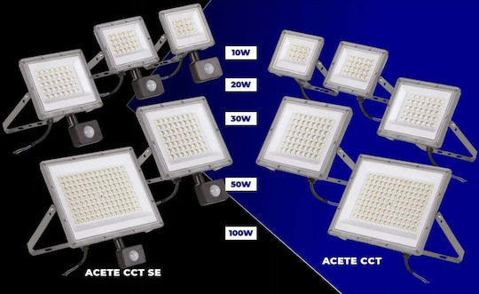 Kanlux Водоустойчив LED прожектор 10W Топло бяло 3000K IP65