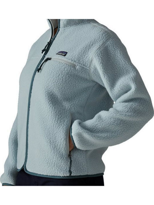 Retro Pile Men's Fleece Jacket Blue
