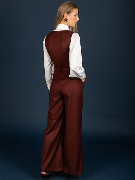 Damen Jumpsuit Wein 132-21559-Wein (179)