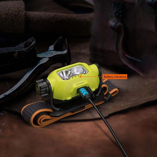 Fenix Rechargeable LED Headlamp IP66 with Maximum Brightness 600lm