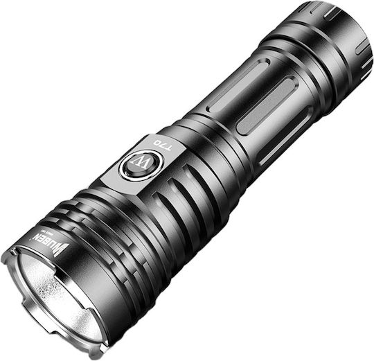 Wuben Rechargeable LED Flashlight IP68 with Maximum Brightness 4200lm